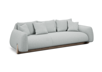 MIRAI - 4 seater fabric sofa by Natuzzi Italia - view 3